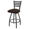 Holland Bar Stool Co 30" Swivel Bar Stool, Pewter Finish, Rein Coffee Seat X410 - alternate 1